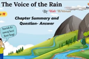 Poem 3: The Voice of the Rain (Best online Ncert Solutions)